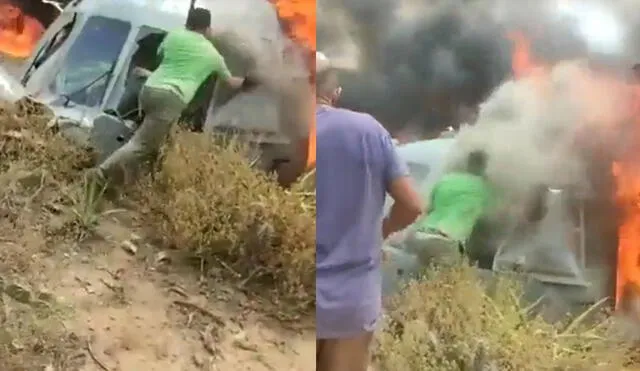 Habitantes de Pavia, en Barquisimeto, arriesgaron sus vidas para socorrer a los militares del helicóptero que se precipitó este martes 22 de febrero. Foto: composición/capturas de Twitter - Video: Twitter