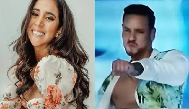 Melissa Paredes se muestra enamorada del bailarín Anthony Aranda. Foto: composición/ Instagram/ captura de América TV