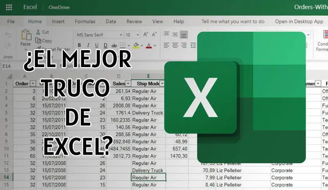 Este sencillo truco te permitirá ahorrar una cantidad increíble de tiempo con Excel. No te vayas sin aprenderlo. Foto: Composición LR