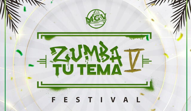 Zumba tu tema 5 se realizará el 27 de marzo. Foto: Instagram MGV