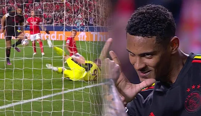 Sébastien Haller es el goleador de la Champions League. Foto: captura ESPN