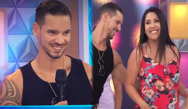 Anthony Aranda y Tula Rodríguez bailaron una salsa sensual. Foto: capturas América TV