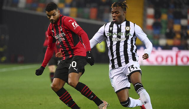 AC Milan recibirá a Udinese en el San Siro por la Primera División del fútbol italiano. Foto: AFP