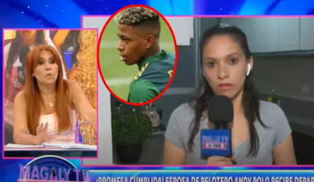 La esposa de Andy Polo contó que sus hijos necesitan ir al colegio, pero no reciben apoyo del futbolista. Foto: captura de ATV