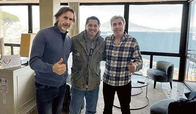 Juntos. La fotografía que se hizo pública en redes. Atacante estará ante Uruguay y Paraguay.  Foto: difusión