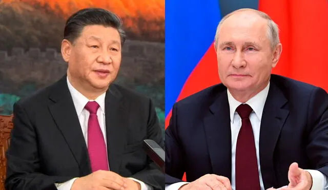El mandatario chino y su par ruso coincidieron en la necesidad de la negociación, según la agencia estatal. Foto: composición / AFP