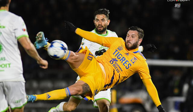 Gignac marcó un doblete para Tigres. Foto: Liga MX