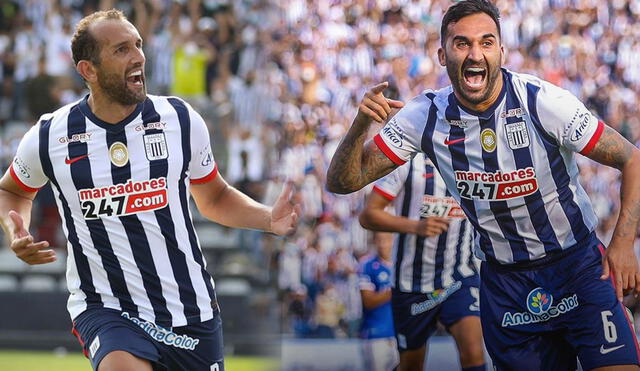 Hernán Barcos y Pablo Miguez fueron campeones con Alianza Lima en el 2021. Fotos: Alianza Lima