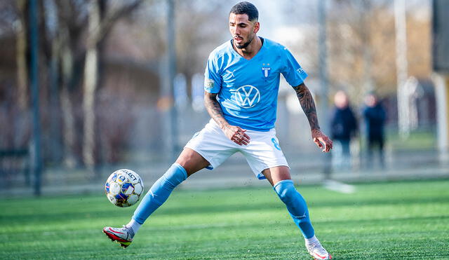 Sergio Peña llegó al fútbol sueco en agosto del 2021. Foto: Malmö FF
