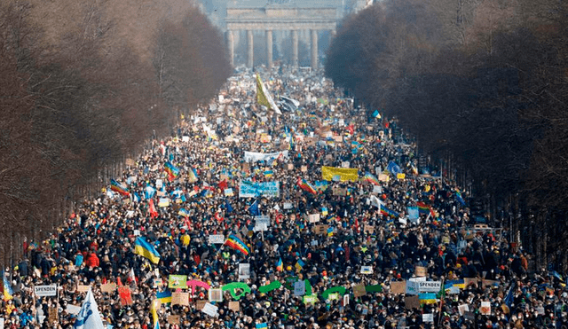 Alemania alberga más de 300.000 personas de origen o nacionalidad ucraniana en su territorio, así como una gran diáspora rusa, especialmente en Berlín. Foto: AFP