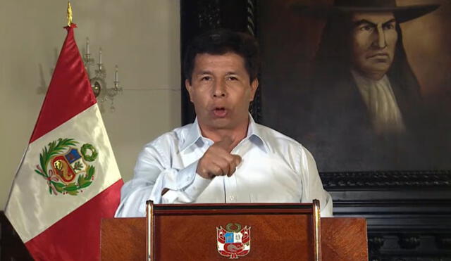 Pedro Castillo mandó un mensaje a la nación este domingo 27 de febrero tras declaración de Karelim López. Foto: captura/Presidencia