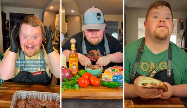 Desde que empezó con sus videos de cocina en TikTok, el joven se ha vuelto toda una celebridad en su pueblo de Maine. Foto: captura de TikTok