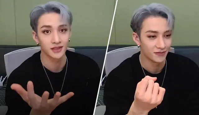 Bang Chan: clip que se debate en Twitter se publicó originalmente el 13 de febrero. Foto: captura VLive