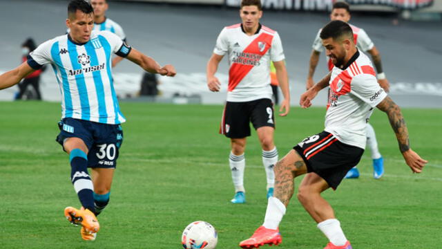 River Plate vs. Racing juegan por una nueva fecha del fútbol argentino. Foto: Twitter River Plate