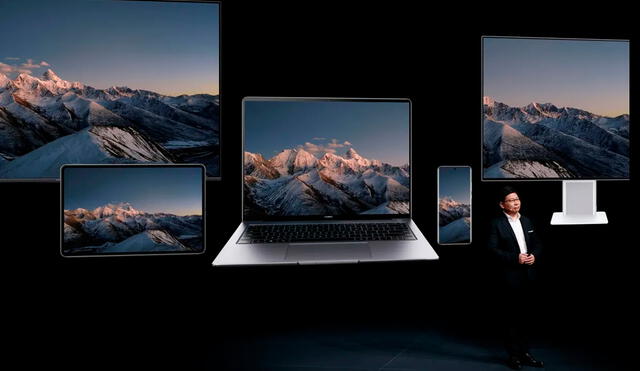 Huawei presentó sus nuevas laptops, impresora multifuncional y hasta una tablet con pantalla de tinta electrónica. Foto: Huawei