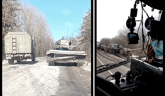 Guerra Rusia y Ucrania: qué significa la misteriosa 'Z' dibujada en los tanques rusos que bombardearon suelo ucraniano. Foto: IgorGirkin/ Twitter.