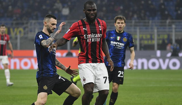 AC Milan derrotó a Inter a inicios de febrero en el primer Derbi de Milán del 2022. Foto: AFP