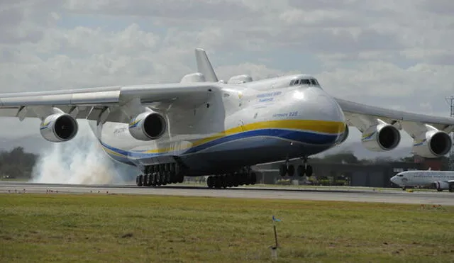 El AN-225 Mriya tiene como capacidad de carga 250 toneladas. Foto: AFP