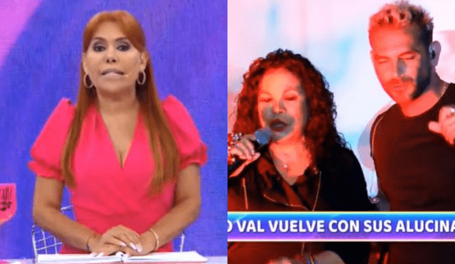 Magaly Medina criticó show de Diego Val junto a Eva Ayllón. Foto: composición/  ATV