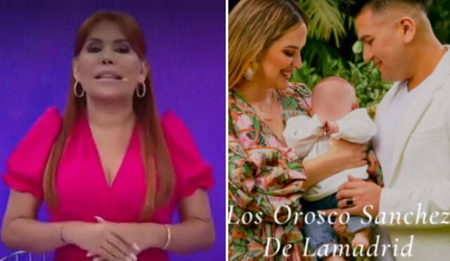 Magaly Medina habló sobre las contradicciones de Cassandra y Deyvis al exponer a su bebé en la revista. Foto: captura de ATV - Instagram