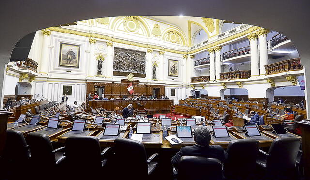 Pleno. Parlamentarios de diferentes bancadas apoyan proyecto perjudicial para indagaciones. Foto: difusión