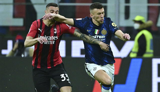 AC Milan e Inter de Milán juegan el primer duelo por el pase a la final de la Copa Italia. Foto: AFP