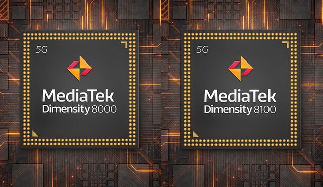 Los dos chips 8000 cuentan con cuatro núcleos de CPU grandes Cortex-A78 y cuatro pequeños A55. Foto: MediaTek