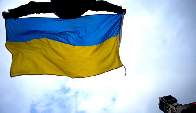 Los colores de la bandera de Ucrania fueron empleados desde tiempos antiguos por distintos pueblos del territorio. Foto: AFP
