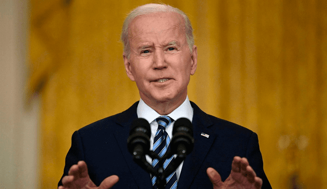 Joe Biden dejó claro su apoyó a Ucrania. Foto: AFP
