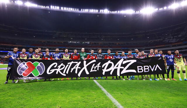 La liga mexicana inició una campaña en solidaridad con el pueblo ucraniano por la invasión rusa. Foto: Twitter Liga MX