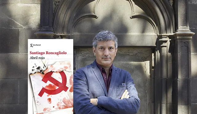 Escritor Santiago Roncagliolo. Al lado, portada de la nueva edición de su novela. Fotocomposición: La República.