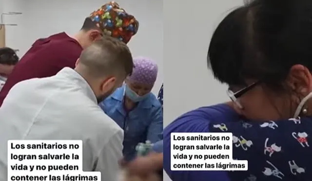 Médicos lloran al tratar de salvar la vida de una niña, de 6 años, víctima de un ataque ruso. Foto: captura video/El Mundo