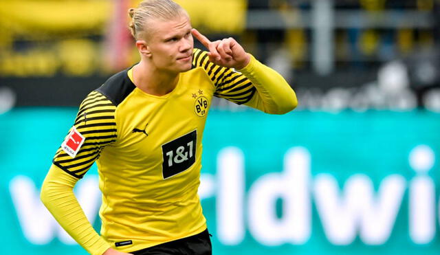 Haaland es el actual goleador del Dortmund. A fin de temporada, podría cambiar de camiseta. Foto: EFE