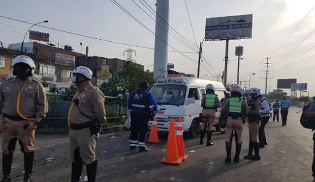 Esta mañana, agentes de la Policía de Tránsito realizaron un operativo en Puente Nuevo. Foto: URPI-LR