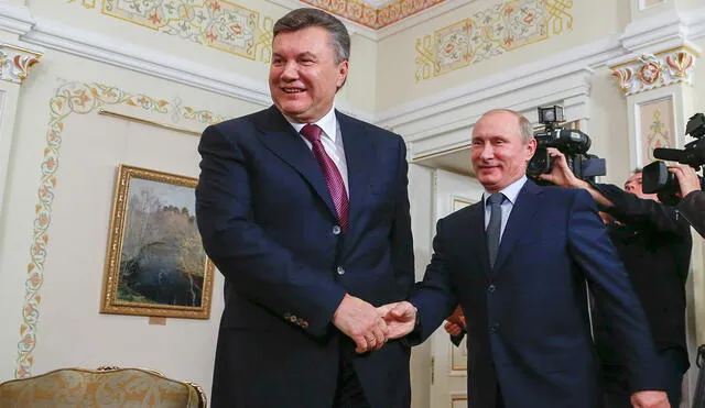 Ambos políticos mantuvieron una relación muy cercana mientras Yanukovich estaba en el poder. Foto: AFP