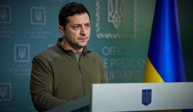 El presidente de Ucrania declaró que no ha visto a su familia en los últimos días. Foto: AFP