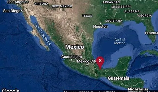 El terremoto tuvo su epicentro al sureste de Isla, en el estado de Veracruz, y activó la alerta sísmica en Ciudad de México. Foto: Google
