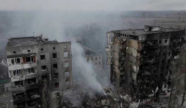 Ucrania ha sido bombardeada y Rusia continúa sus ataques. Foto: captura / Video: 24 Horas
