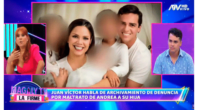 Magaly Medina cuestionó las actitudes de Juan Víctor y Andrea San Martín por la tenencia de su hija. Foto: captura ATV