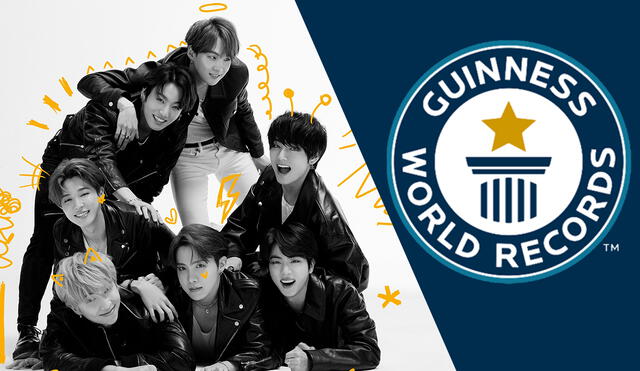 BTS se encuentra en la lista de Récord Guinness. Foto composición: Big Hit Entertainment y Guinness World Records