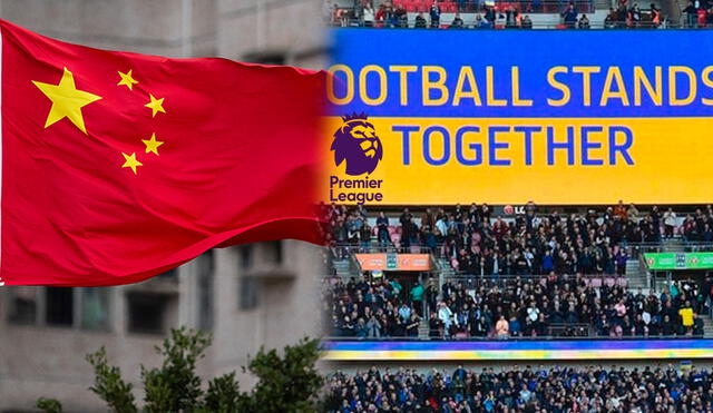 China dejará de retransmitir los partidos de la Premier League en respaldo a Rusia. Foto: Composición AFP.