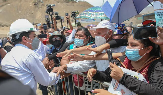 El presidente Pedro Castillo participó en el evento "Fortaleciendo la capacidad de gestión de las municipalidades de centros poblados del Perú". Foto: Presidencia.