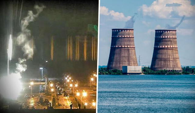 La planta nuclear de Zaporizhzhia es la principal proveedora de electricidad en Ucrania. Foto: composición LR - EFE / Video: Twitter
