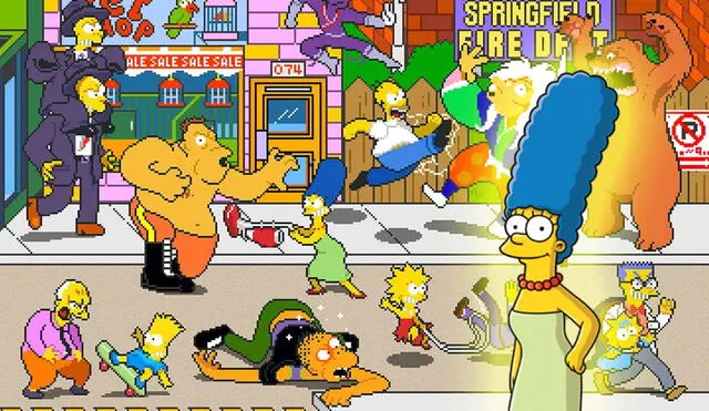 Este juego de Los Simpson fue lanzado por Konami en 1991. Foto: Vida Extra