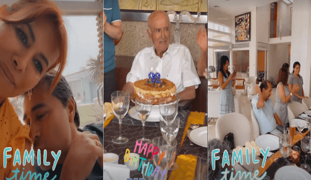 Magaly Medina y Alfredo Zambrano están celebrando el cumpleaños del padre de la periodista. Foto: Magaly Medina/Instagram
