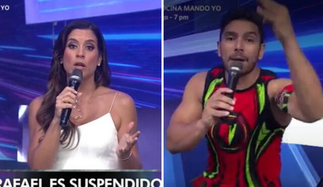 María Pía Copello le llamó la atención a Rafael Cardozo. Foto: captura de América TV