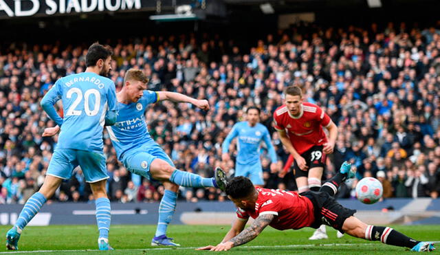 City superó al United por la fecha 28 de la Premier League. Foto: AFP