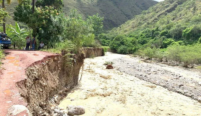 Precipitaciones afectaron varias vías e impidieron tránsito de la población. Foto: COER Cajamarca.