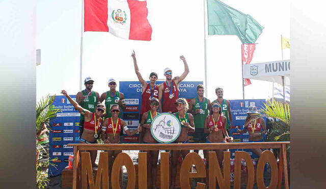 Equipos subieron al podio este domingo, luego de tres intensas jornadas. Foto: Municipalidad de Mollendo