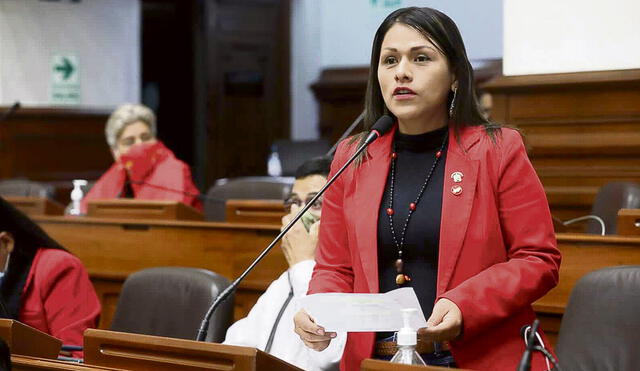 Silencio. La legisladora de Perú Libre Silvana Robles no rinde cuentas por su asesor vinculado a una presunta organización criminal en Junín. Foto: difusión